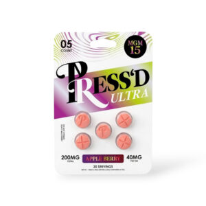 Press'd Ultra MGM 15 Chewable Tablets Apple Berry 40mg
